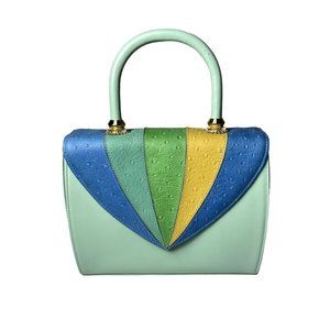 Lancetti | Vintage Colorful Leather Italian Handbag